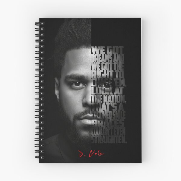 Item preview, Black and white J Cole quote. designed and sold by Enea Kelo.