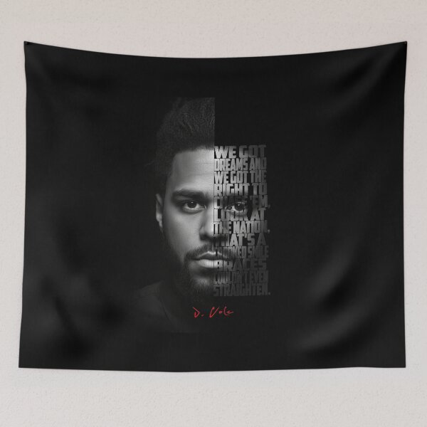Item preview, Black and white J Cole quote. designed and sold by Enea Kelo.