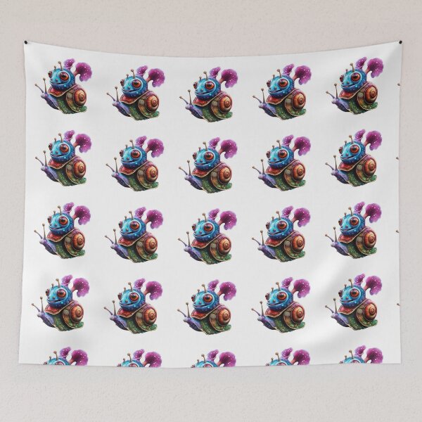 Item preview, Snail  Cyberpunk cyber  Cartoon manga snail  purple  designed and sold by Coolparrotgirl.