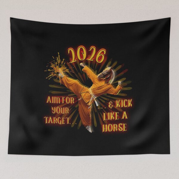 Item preview, 2026... AIM FOR YOUR TARGET & KICK LIKE A HORSE designed and sold by FREEKNSTEIN.