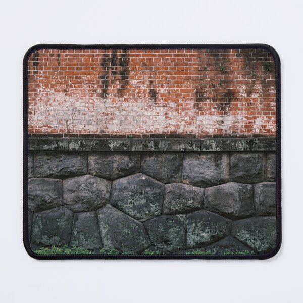 Item preview, Historic Stone and Brick Wall at Kyū-Iwasaki-tei Garden, Tokyo, Japan designed and sold by Pix4Japan.