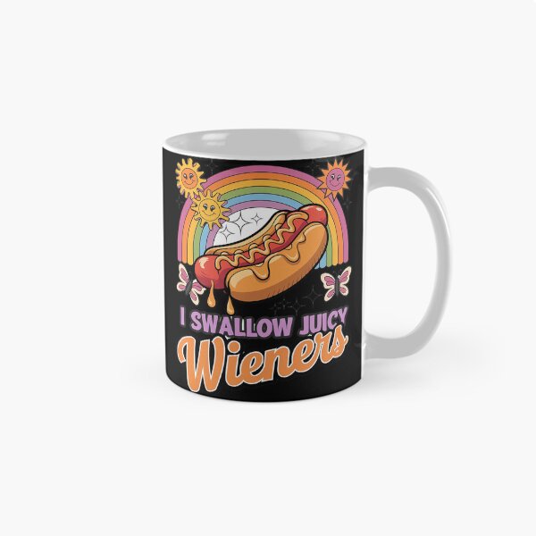 Item preview, I Swallow Juicy Wiener Inappropriate Adult Humor Women designed and sold by joyouartArt.