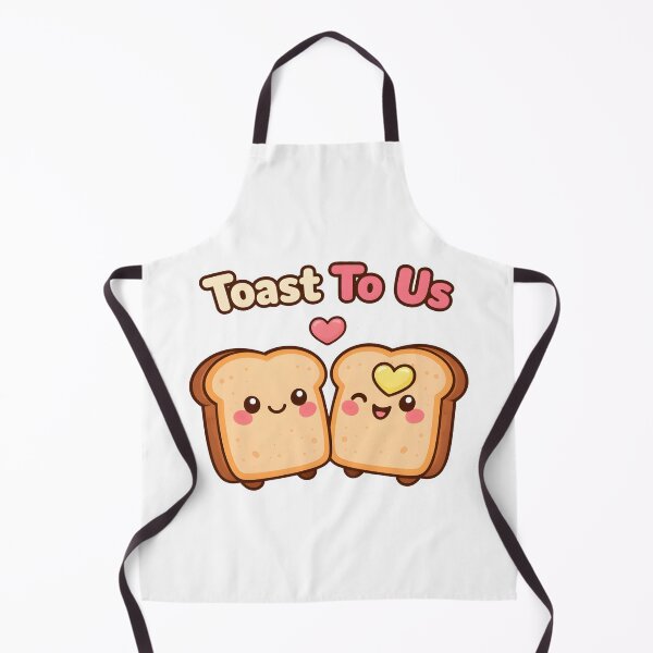 Item preview, Cute Toast To Us Kawaii Bread Love Design. designed and sold by The-T-In-Retro.