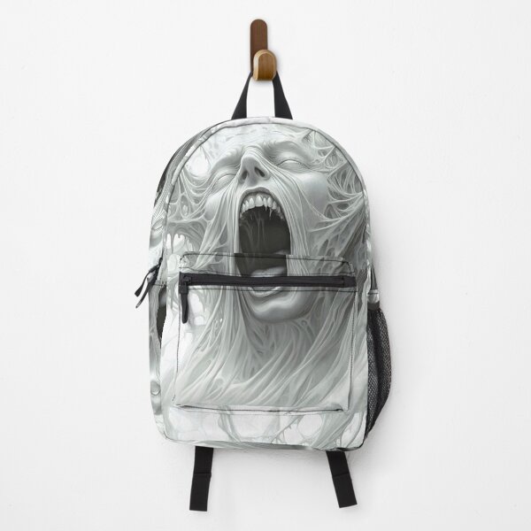 Item preview, Scary Screaming Face Dark Horror Grayscale designed and sold by Shoot-The-Moon.