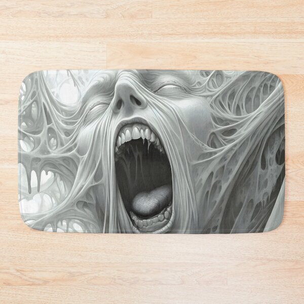 Item preview, Scary Screaming Face Dark Horror Grayscale designed and sold by Shoot-The-Moon.