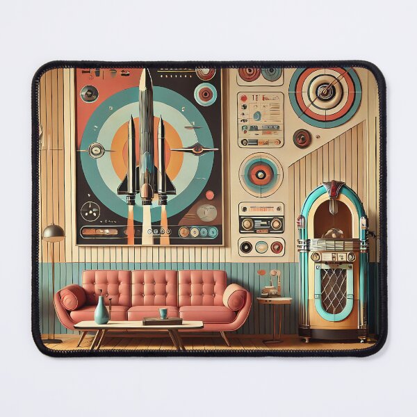 Item preview, Retro Futuristic Spage Age Jukebox Entertainment Room designed and sold by Lee Hiller Designs.