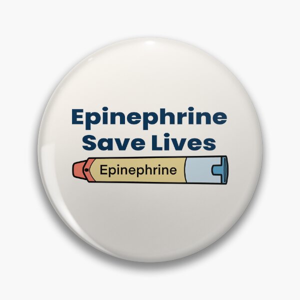Item preview, Epinephrine Saves Lives Auto Injector Allergy Awareness Design designed and sold by Still Learning Days.