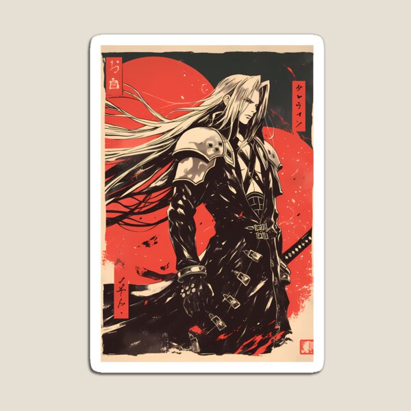 Item preview, Sephiroth Warned Vintage Poster designed and sold by BertrandCaron.