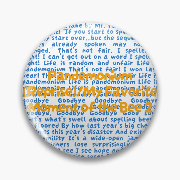 Item preview, 25th annual putnam county spelling bee Lyrics designed and sold by broadwaygirl142.