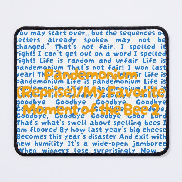 Item preview, 25th annual putnam county spelling bee Lyrics designed and sold by broadwaygirl142.