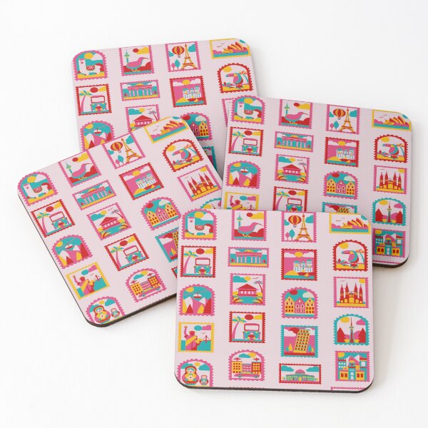 Item preview, Global Getaway Stamp Art - Cherry Tropic designed and sold by PunjabanJatti.