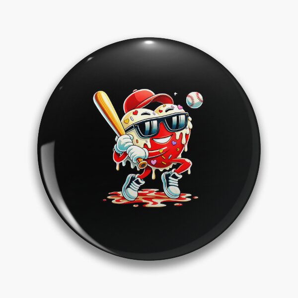 Artikelvorschau, Herz-Baseball-Valentinstag-Tropfen-Niedlicher Cartoon-Sportstil entworfen und verkauft von miaa-artistshop.