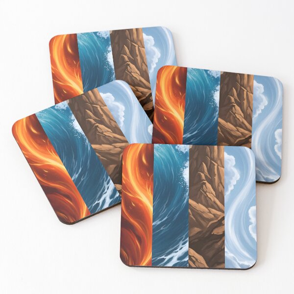 Item preview, Fire Water Earth Air Wall Art designed and sold by avwear.