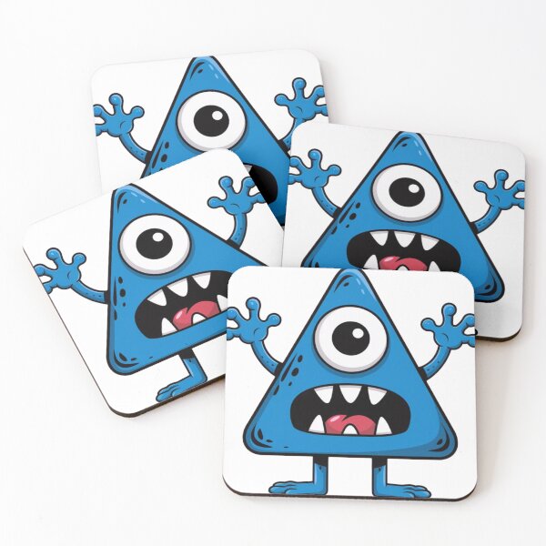 Item preview, A triangle monster designed and sold by patty-and-john.