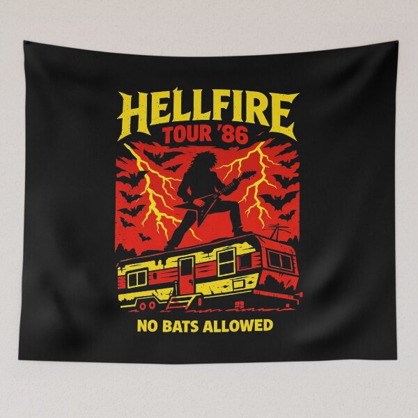 Item preview, 1986 Hellfire Heavy Metal Tour Poster designed and sold by agearb.