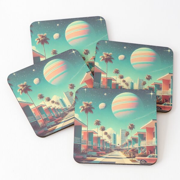 Item preview, Retro Atomic Futuristic Space Age New Florida Apartments designed and sold by Lee Hiller Designs.