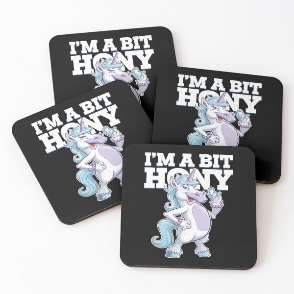 Item preview, I'm A Bit Horny Naughty Adult Humor Unicorn designed and sold by joyouartArt.