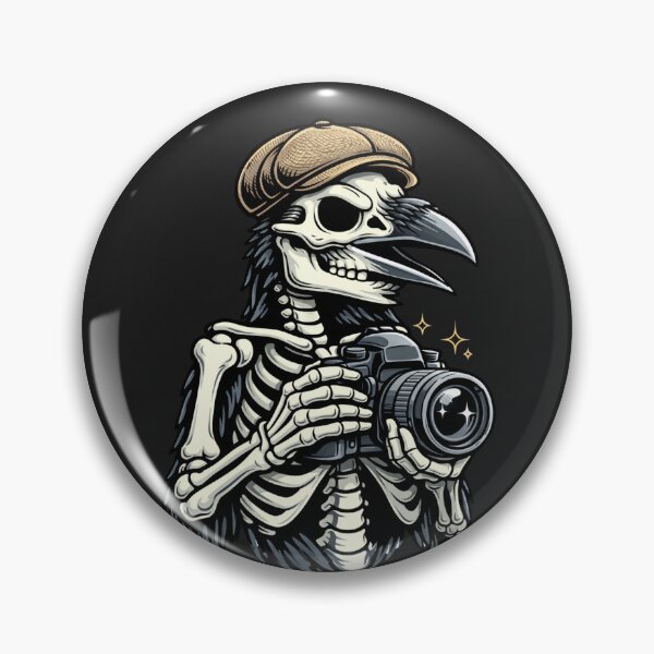 Item preview, Raven Skeleton Photographer – Vintage Creative Gothic Aesthetic Art designed and sold by ColorSplash123.