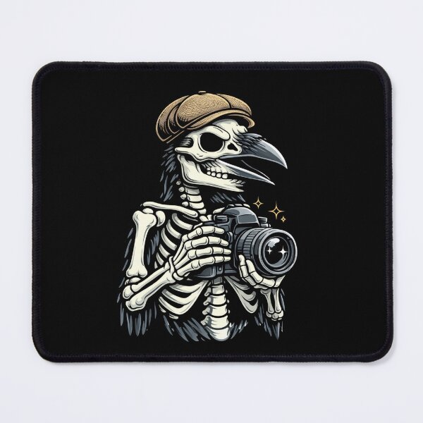 Item preview, Raven Skeleton Photographer – Vintage Creative Gothic Aesthetic Art designed and sold by ColorSplash123.