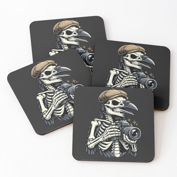 Item preview, Raven Skeleton Photographer – Vintage Creative Gothic Aesthetic Art designed and sold by ColorSplash123.