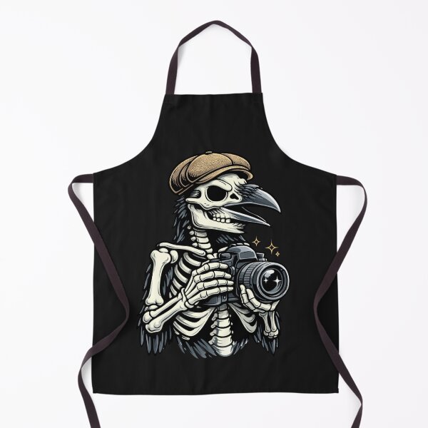 Item preview, Raven Skeleton Photographer – Vintage Creative Gothic Aesthetic Art designed and sold by ColorSplash123.