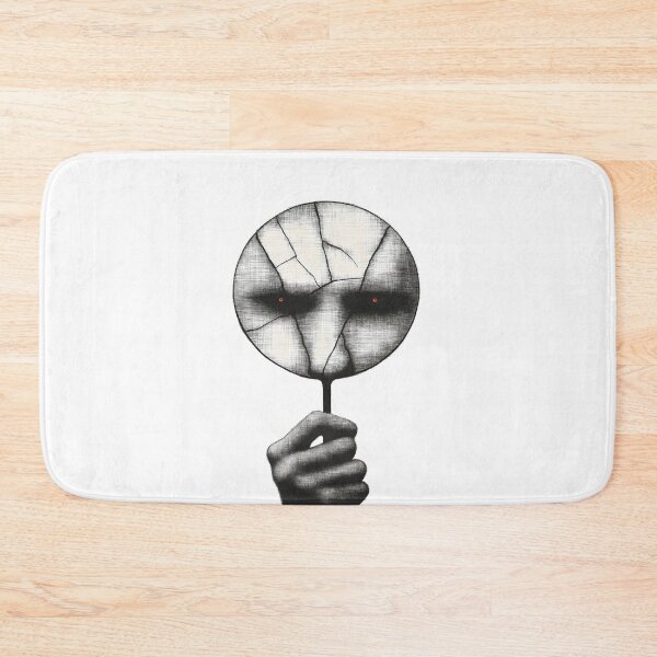 Item preview, Creepy Cracked Mirror Dark Gothic Horror Reflection designed and sold by Shoot-The-Moon.