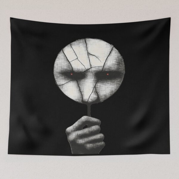 Item preview, Creepy Cracked Mirror Dark Gothic Horror Reflection designed and sold by Shoot-The-Moon.