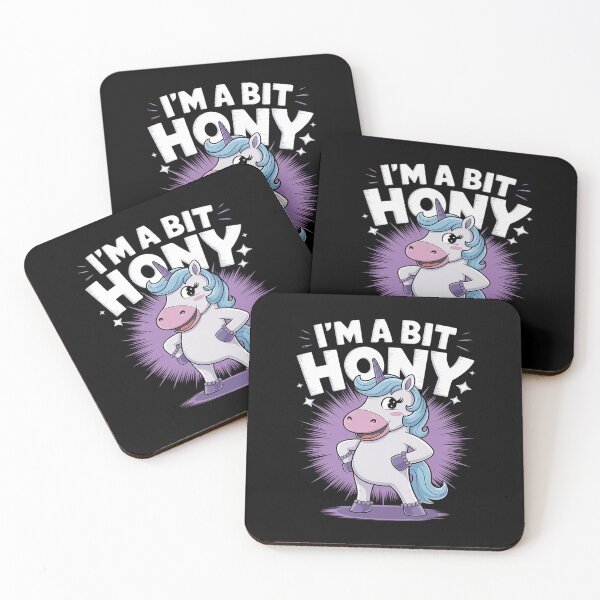 Item preview, I'm A Bit Horny Naughty Adult Humor Unicorn  designed and sold by joyouartArt.