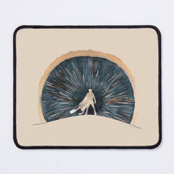 Item preview, Dune watercolour sandworm and silhouette designed and sold by helengarvey.
