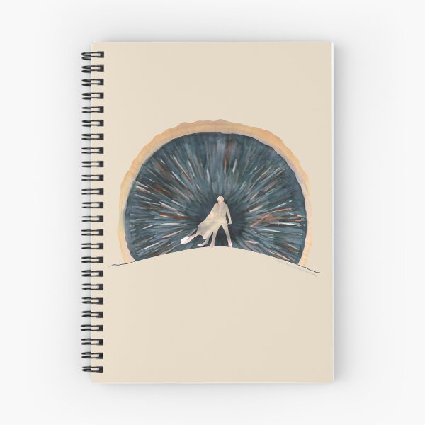 Item preview, Dune watercolour sandworm and silhouette designed and sold by helengarvey.