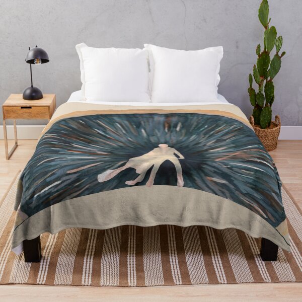Item preview, Dune watercolour sandworm and silhouette designed and sold by helengarvey.