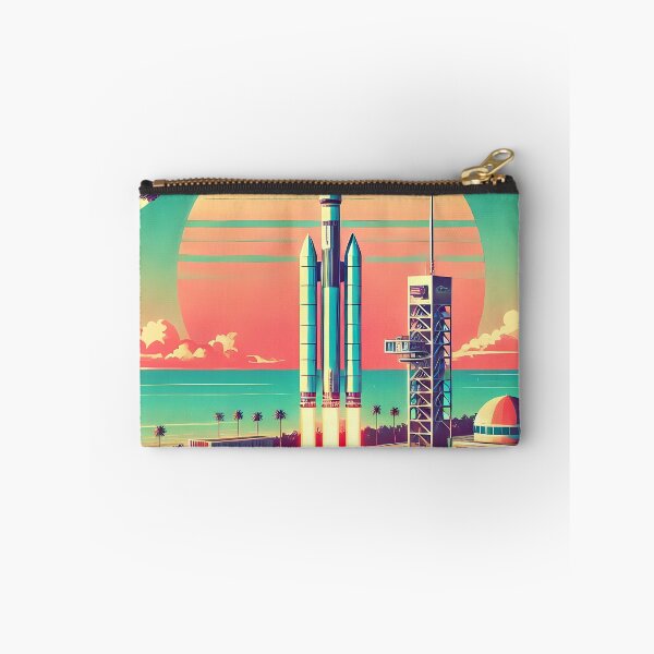 Item preview, Retro Atomic Futuristic Space Age New Florida Launch Site designed and sold by Lee Hiller Designs.