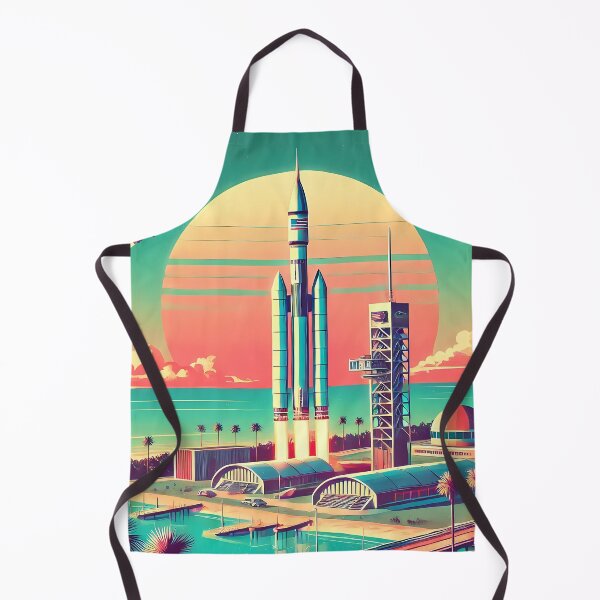 Item preview, Retro Atomic Futuristic Space Age New Florida Launch Site designed and sold by Lee Hiller Designs.