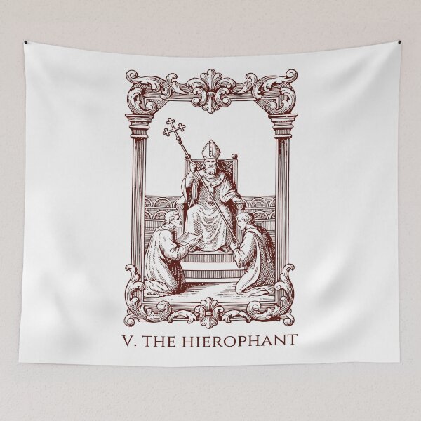 Item preview, The Hierophant - Tarot Card designed and sold by AestheticsTime.
