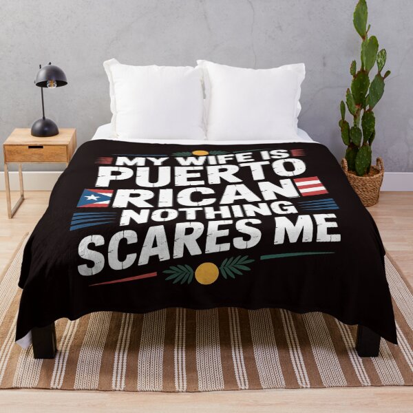 Item preview, My Wife Is Puerto Rican Nothing Scares Me – Marriage Humor With Puerto Rican Heritage designed and sold by Redgiant87x.