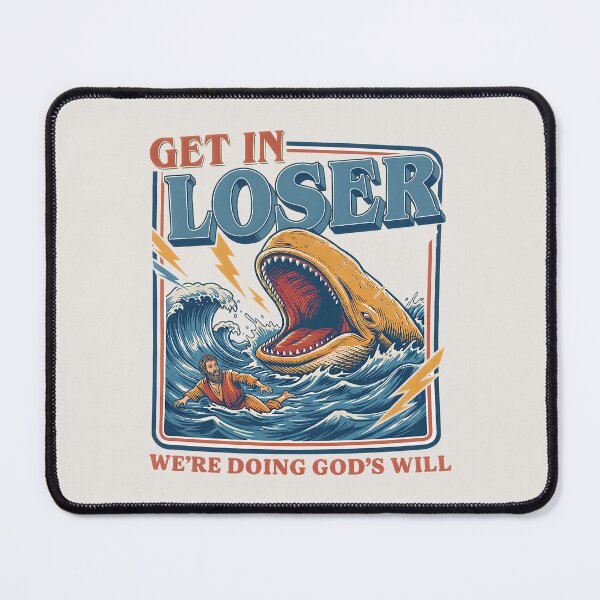Item preview, Get In Loser Were Doing Gods Will Classic T-Shirt – Funny Jonah And The Whale Design designed and sold by Rhastasnixon.