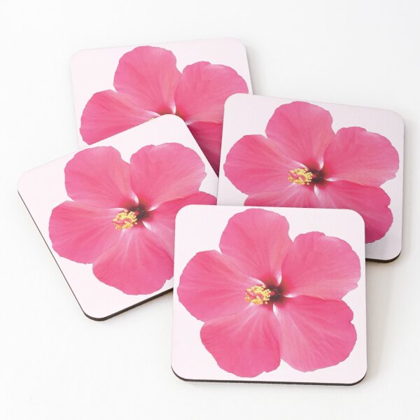 Item preview, pink hibiscus flower sticker designed and sold by inainart.