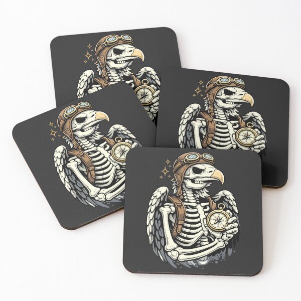 Item preview, Majestic Eagle Skeleton Explorer – Vintage Adventure Aesthetic Art designed and sold by ColorSplash123.