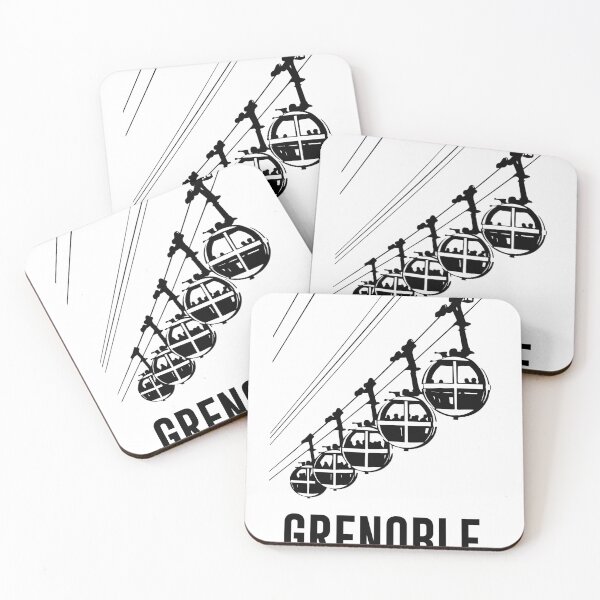 Item preview, Grenoble – La Bastille & Alps | Vintage Poster Isère – Mountain Decor designed and sold by allcityprints.