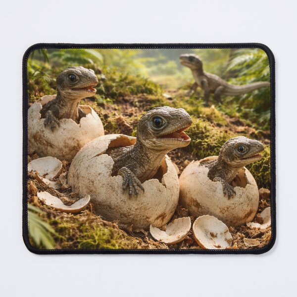 Item preview, Baby dinosaurs emerging from their eggs designed and sold by JuViRo.