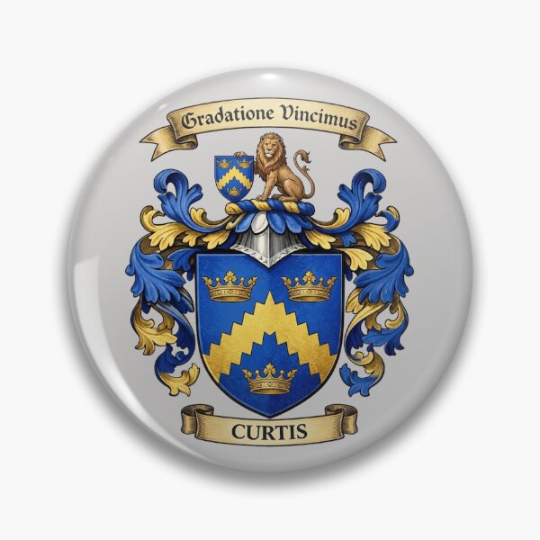 Item preview, The Curtis Family Coat of Arms designed and sold by BagTown Clans.
