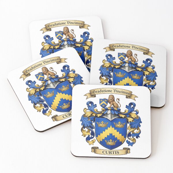 Item preview, The Curtis Family Coat of Arms designed and sold by BagTown Clans.