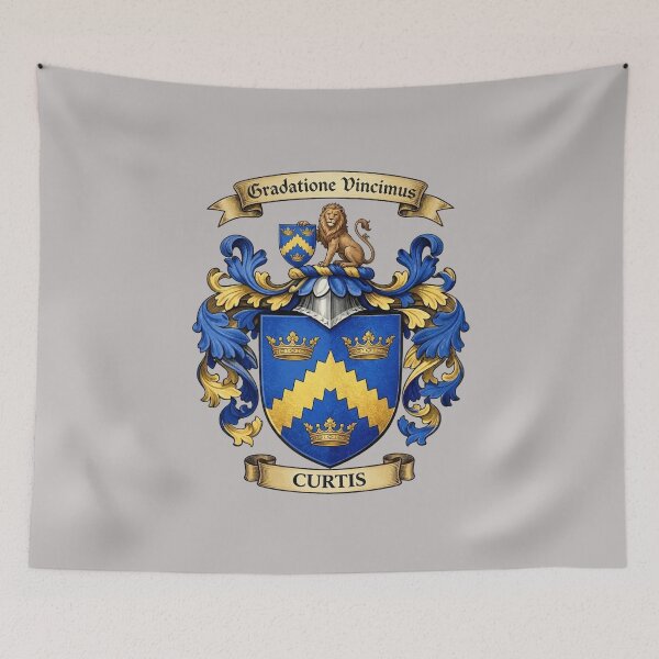 Item preview, The Curtis Family Coat of Arms designed and sold by BagTown Clans.