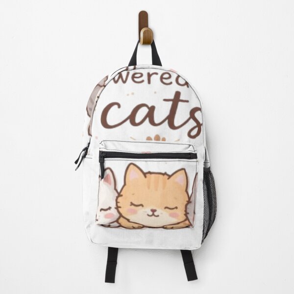Item preview, Powered by Cats – Minimal Cute Cat Lover Aesthetic Design designed and sold by Sanika arts .