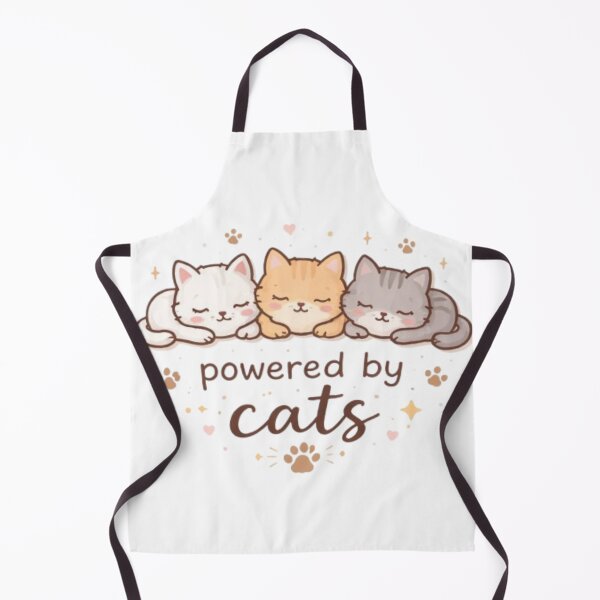 Item preview, Powered by Cats – Minimal Cute Cat Lover Aesthetic Design designed and sold by Sanika arts .