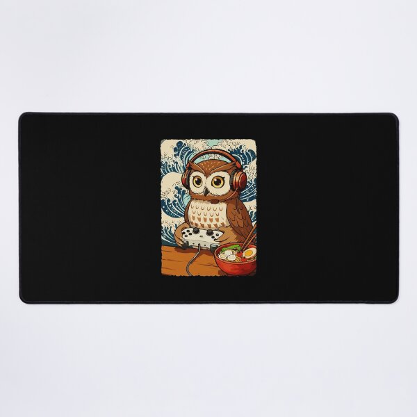 Item preview, Gamer Owl Cute Gaming Illustration designed and sold by JEFDodsonArt.