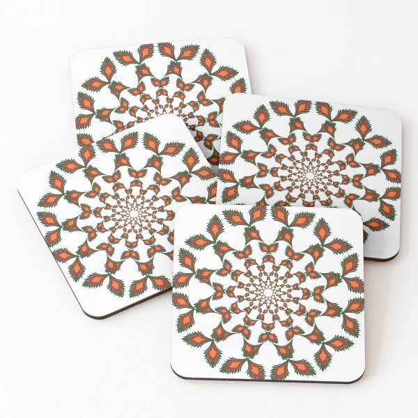 Item preview, Emerald Crimson Flame Mandala designed and sold by OIL Pattern Design .