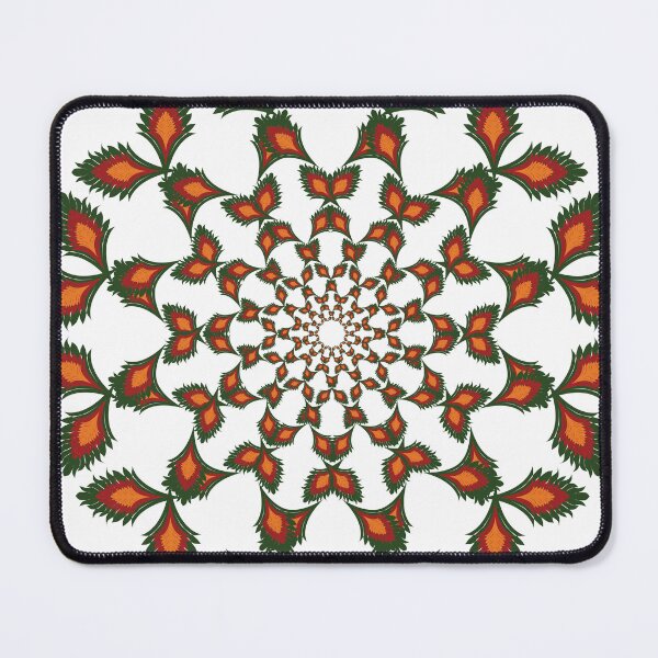 Item preview, Emerald Crimson Flame Mandala designed and sold by OIL Pattern Design .