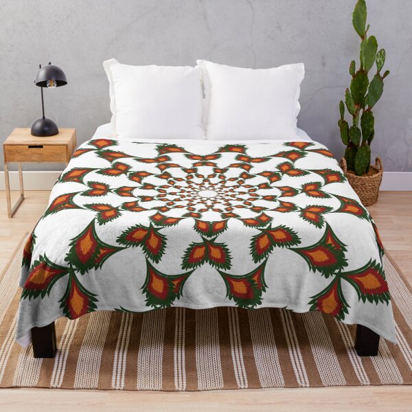 Item preview, Emerald Crimson Flame Mandala designed and sold by OIL Pattern Design .