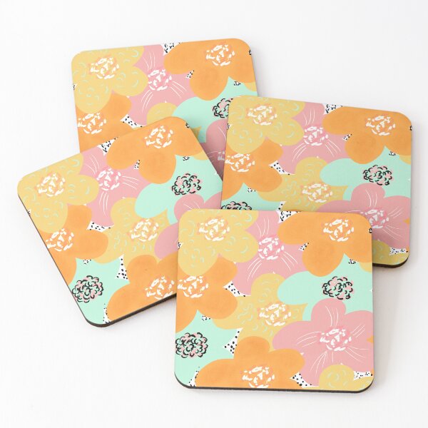 Item preview, Doodle Flowers Pastel Pattern designed and sold by Dreambigdigital.